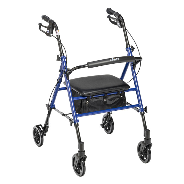 Adjustable Height Rollator with 6" Wheels