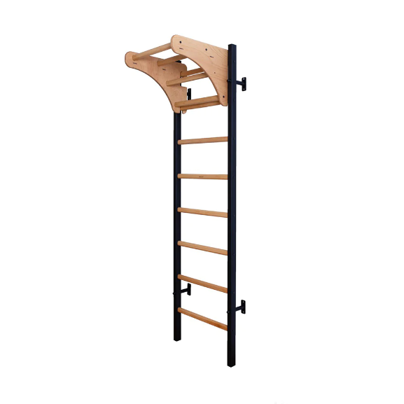 211 Wall Bar with Adjustable Beech Wood Pull Up Bar
