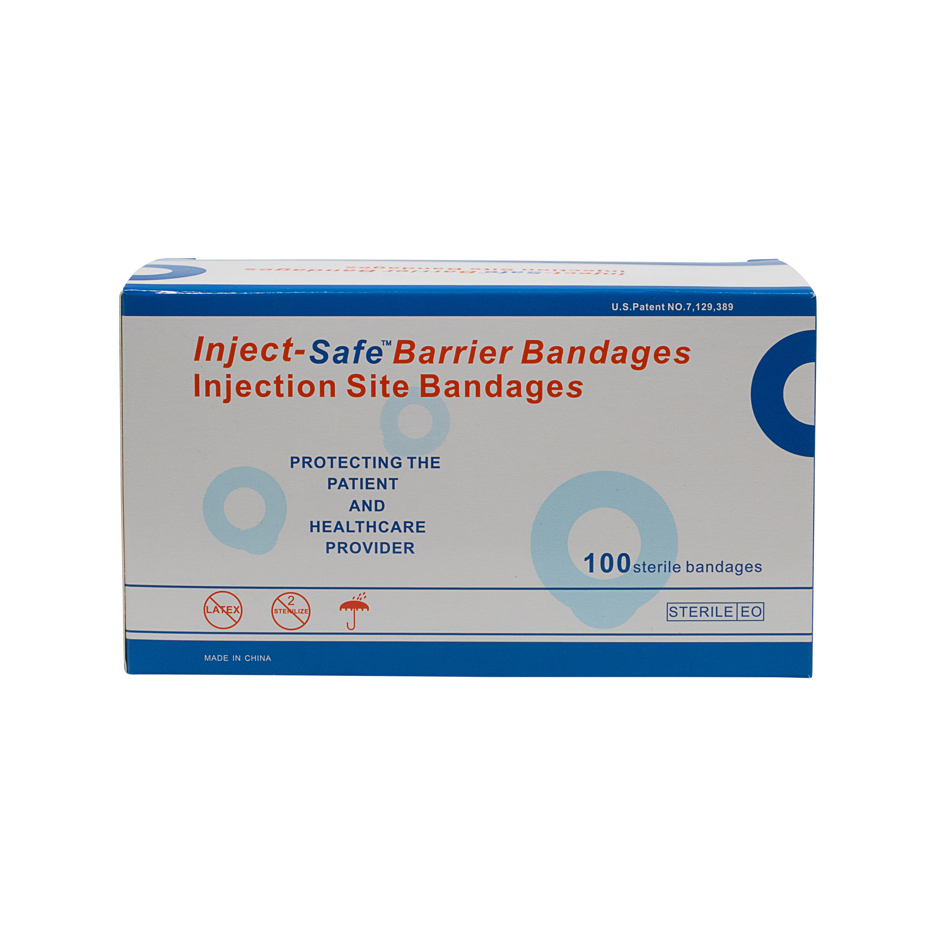 Adhesive Inject Safe Barrier Strip Bandage 1-3/8 Inch Round