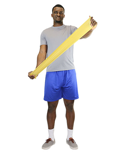 5 ft Length Low Powder Pre Cut Exercise Band - Box of 30