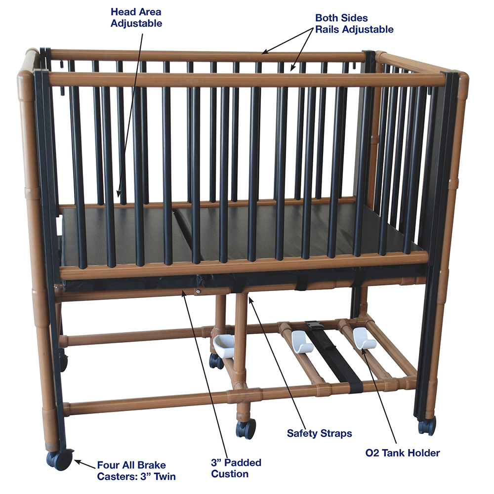 WoodTone Pediatric Crib Bed