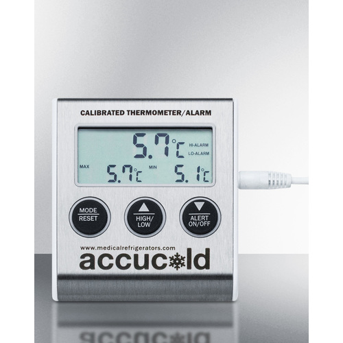 Temperature Alarm with NIST Calibrated Temperature Readout