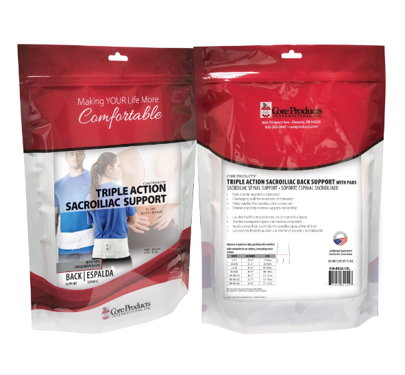 Triple Action Sacroiliac Back Support with Pads