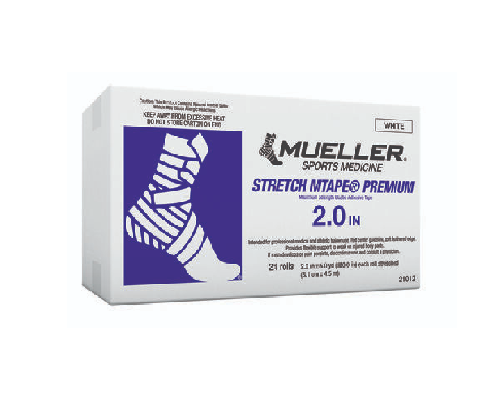Stretch MTape Premium Maximum Strength Elastic Adhesive Tape, White