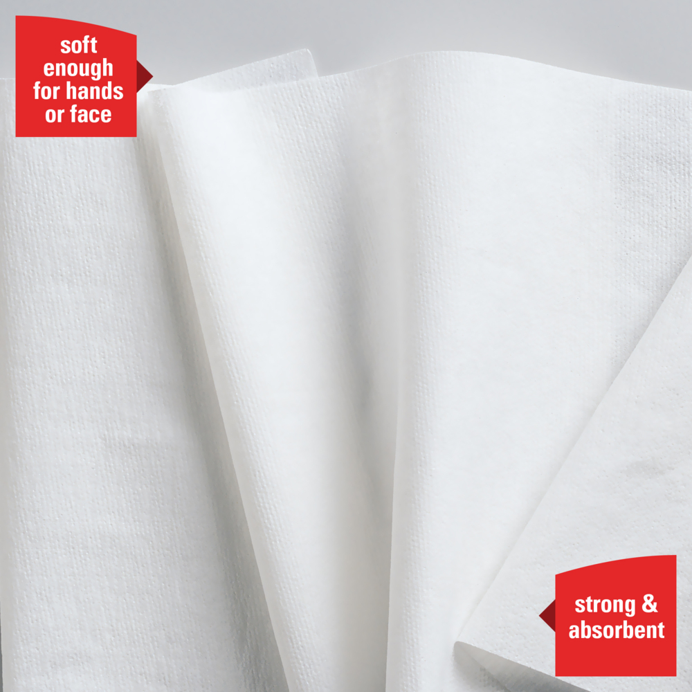 WypAll Power Clean L40 Extra Absorbent Towels, Small Roll, White