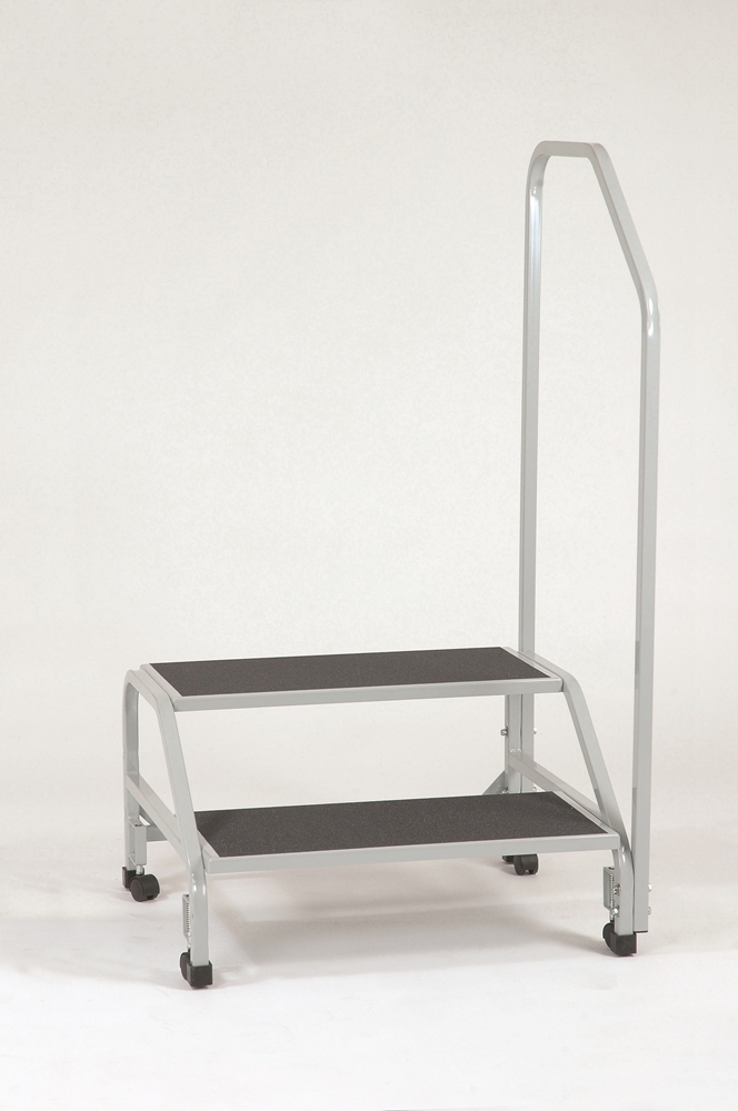 Bariatric 2 Step Stool with Hand Rail