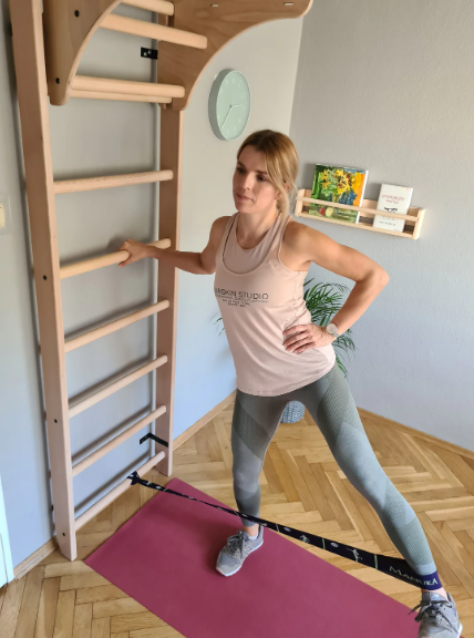 112+A204 Solid Beech Wood Wall bars with Adjustable Pull Up Bar and Gymnastic Accessories