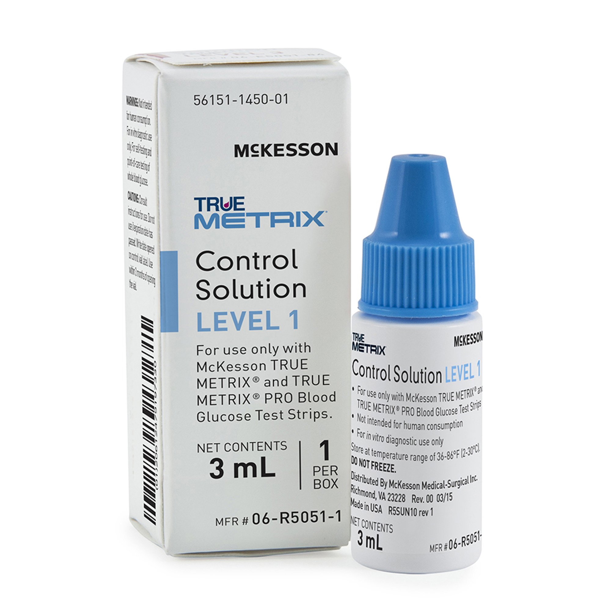 Mckesson True Metrix Blood Glucose Control Solution 06-R5051-1