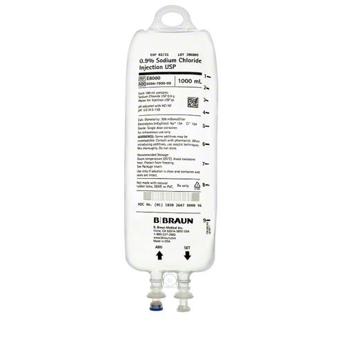 0.9% Sodium Chloride Injection USP 1,000 mL