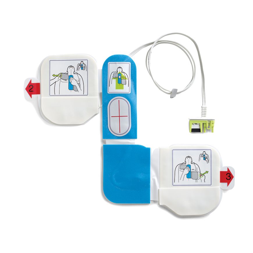 CPR-D-padz One-Piece Adult Electrode Pad For AED Plus or AED Pro With Real CPR Help