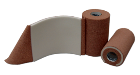 CoFlex Cohesive Bandage with Foam Backing, Tan, Sterile