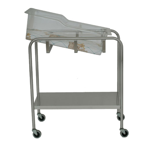 Bassinet with Shelf Stainless Steel