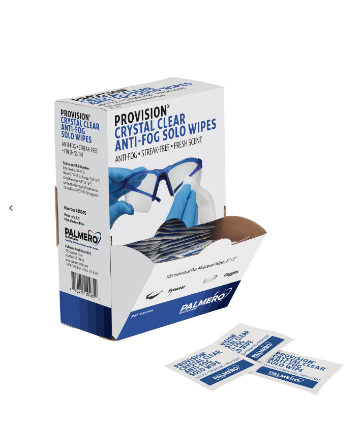 ProVision Crystal Clear Anti Fog Solo Wipes