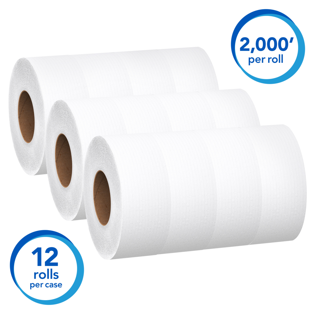 Scott Essential Jumbo Roll Toilet Paper, Standard