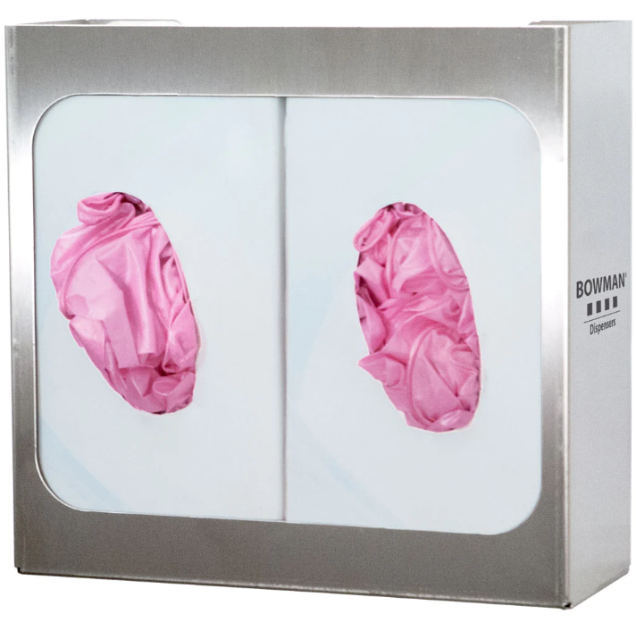 Glove Box Dispenser, Non Divided, Stainless Steel