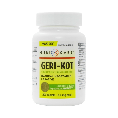 Stool Softener GeriKot Tablet, 8.6 mg