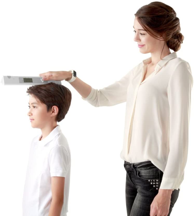 Push Portable Ultrasound Stadiometer Height Measuring Device for Children and Adults