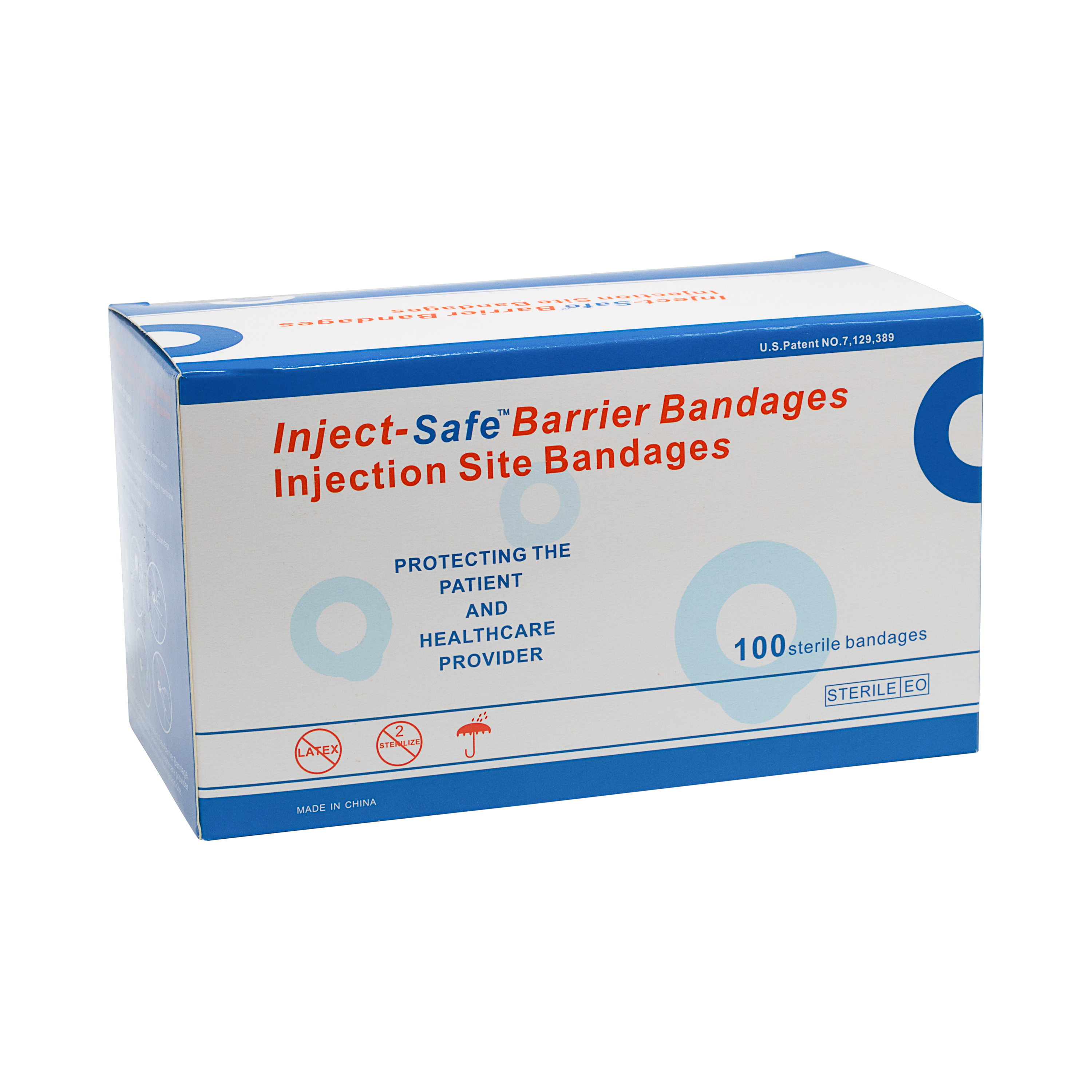 Adhesive Inject Safe Barrier Strip Bandage 1-3/8 Inch Round