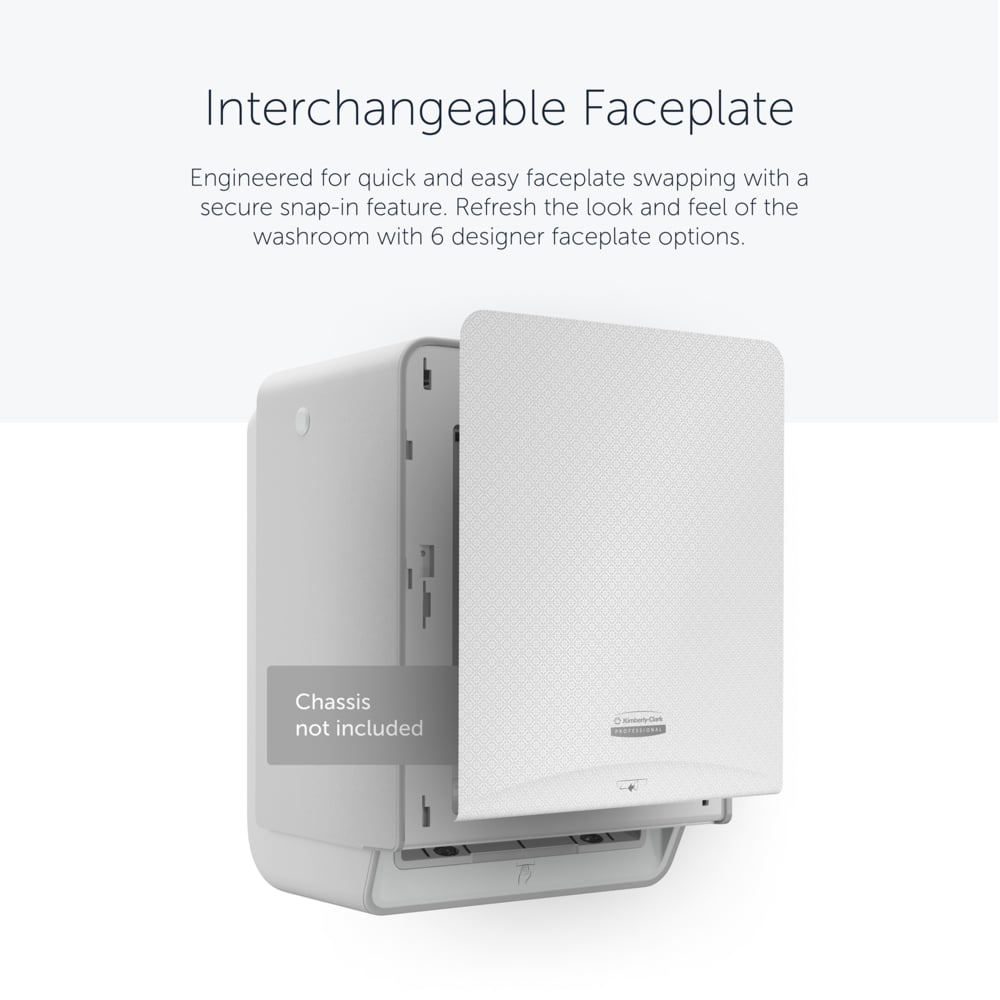 Faceplate for Automatic Roll Towel Dispenser