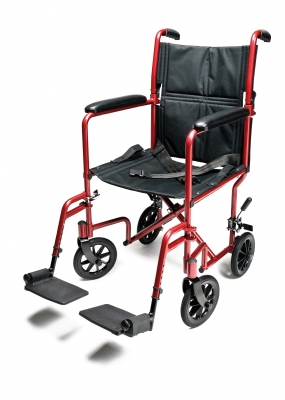 19" Lightweight Aluminum Transport Chair