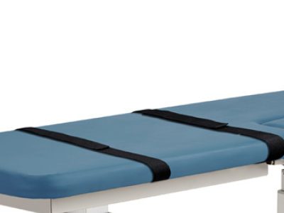 Power 400 Open Base Table with Adjust. Backrest Drop Section Stirrups