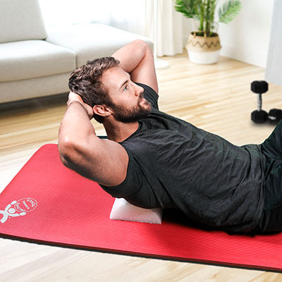 Jumbo Half Round White PE Foam Rollers