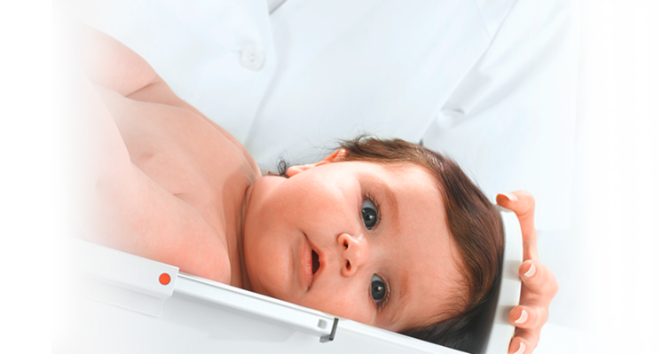 Mobile Digital Baby Scale, with Flat Weighing Tray