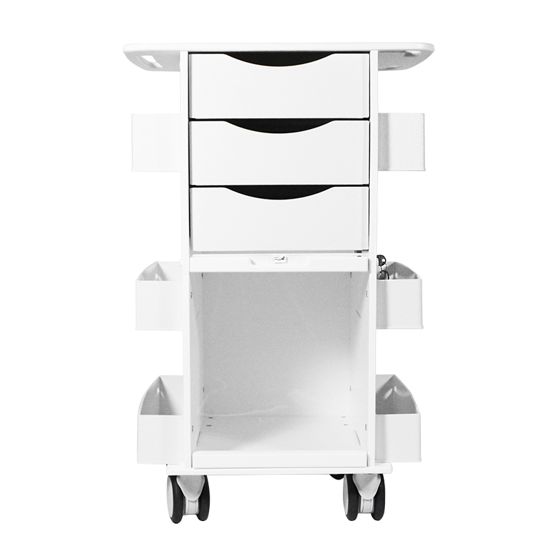 Core DX Cart With White Drawers and Sliding Door