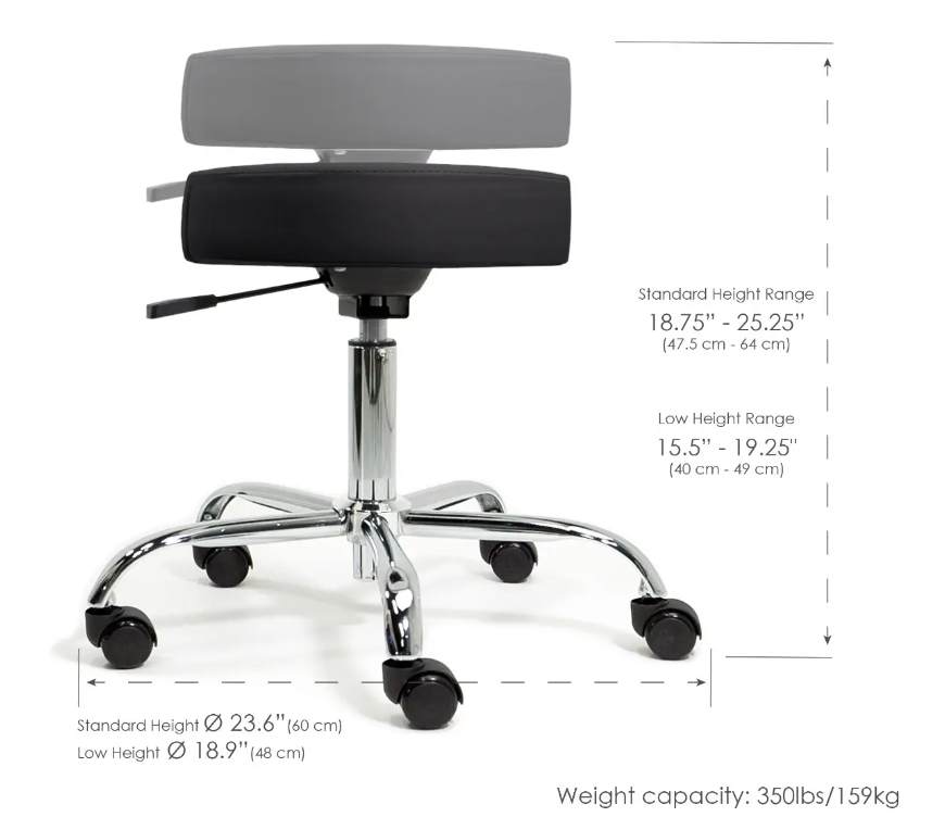 Pneumatic Rolling Massage Stool