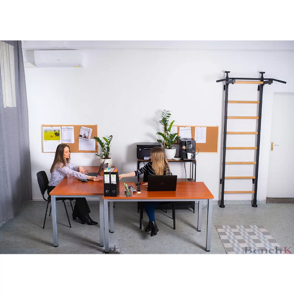 521 Floor to Ceiling Mounting Wall Bar with Permanently Mounted Pull Up Bar