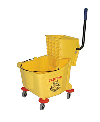 Bucket & Wringer, Combo, Yellow, 26 32 qt