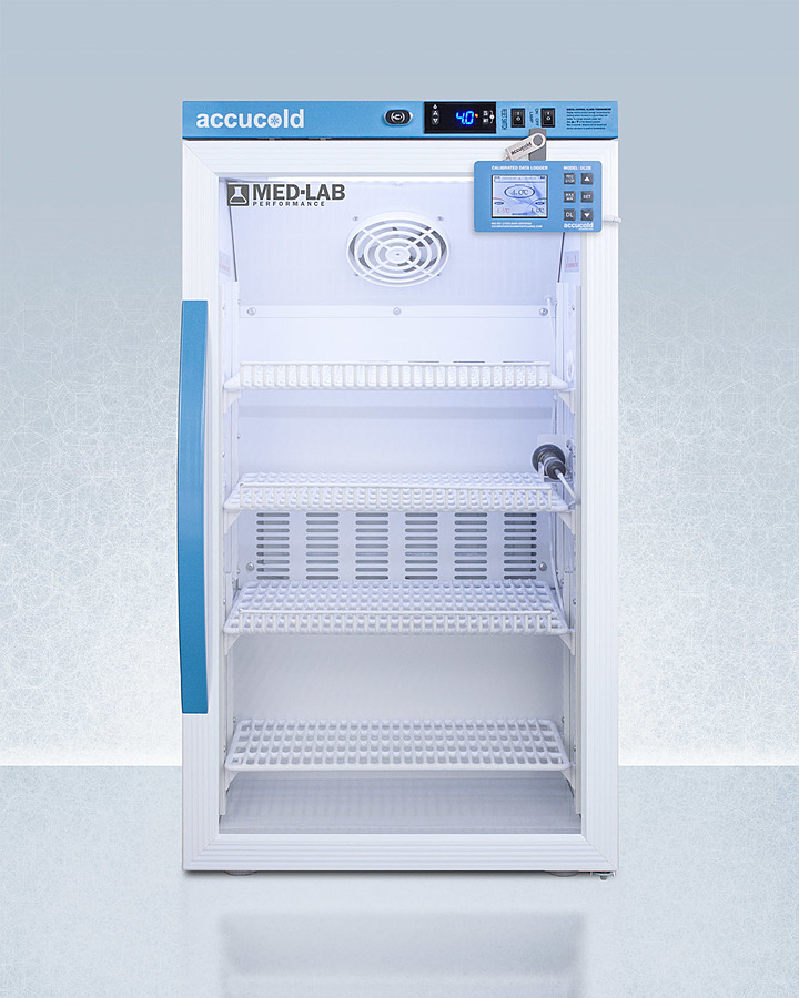 3 Cu Ft Counter Height Laboratory Refrigerator with Factory Installed DDL