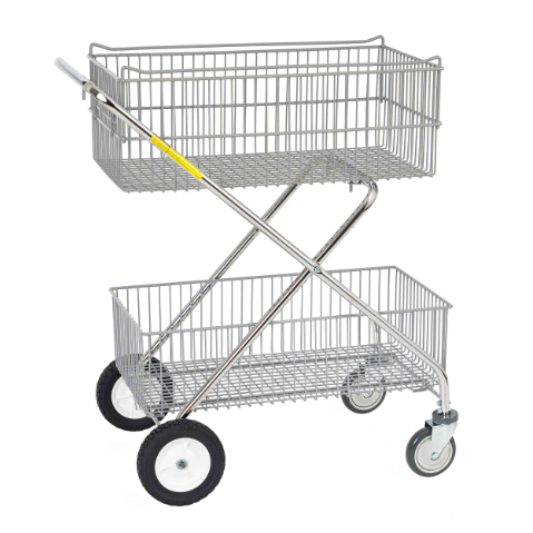 ANRYAGF Utility Cart Rolling Cart Food Service Cart with Wheels Restaurant  Office Warehouse Heavy Duty Cart 510 lbs Capacity, Lockable Wheels, Rubber  Hammer, 16.9 D x 31.5 W x 39.5 H 