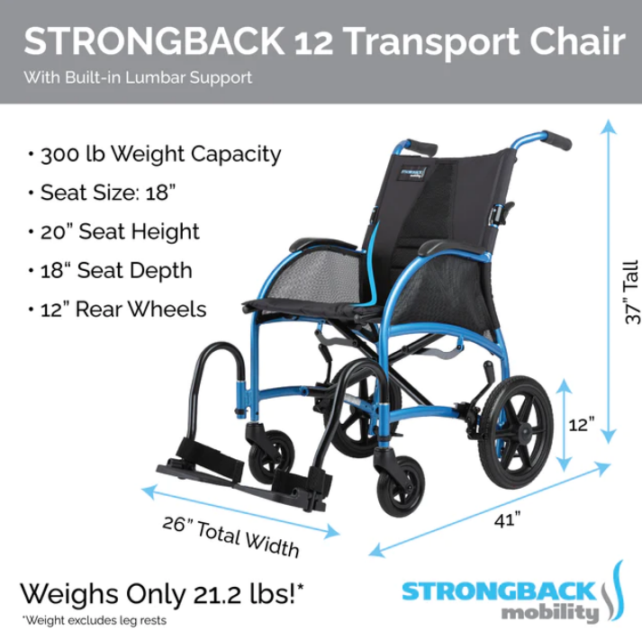 Excursion 12 Transport Wheelchair