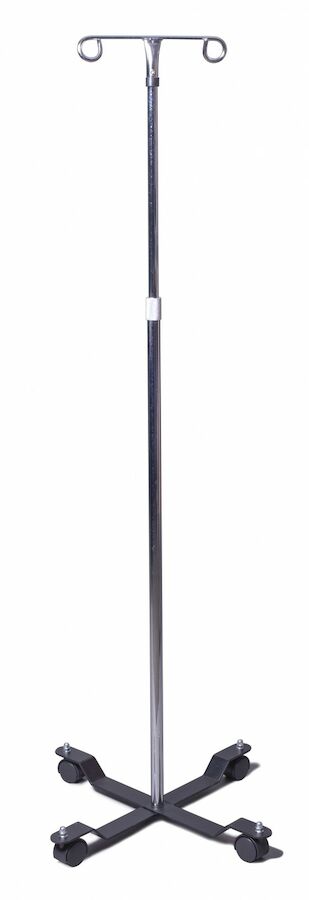 IV Pole 4 Leg with Casters