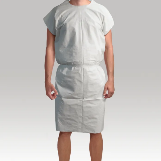 Exam Gown, 3 Ply, Tissue / Poly / Tissue, Universal