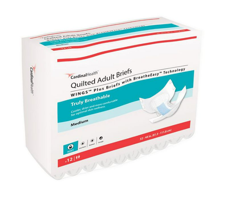 Wings Adult Quilted Briefs Ultra with BreatheEasy Technology