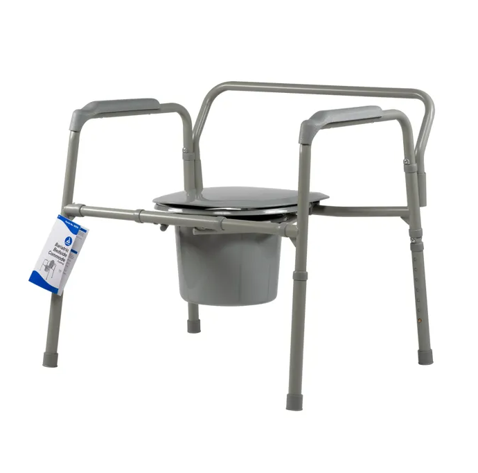Bariatric Folding Commode, Steel