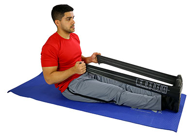 4' Length AccuForce Low Powder Exercise Bands in Dispenser Box