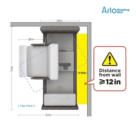 Arlo Smart Rotating Care Bed