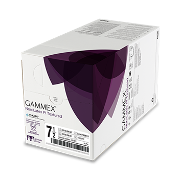 Gammex Non Latex PI Textured Surgical Gloves, Powder Free, Sterile