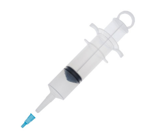 AMSure Irrigation Tray, Thumb Control Ring Syringe, 500 mL Graduated Container, 1000 mL Outer Tray, Alcohol Prep Pad, Large Moisture-Proof Under Pad