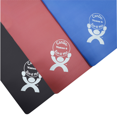 SupR Mat Closed Cell Exercise Mats, Jupiter, 78" x 24" x 0.6", Black