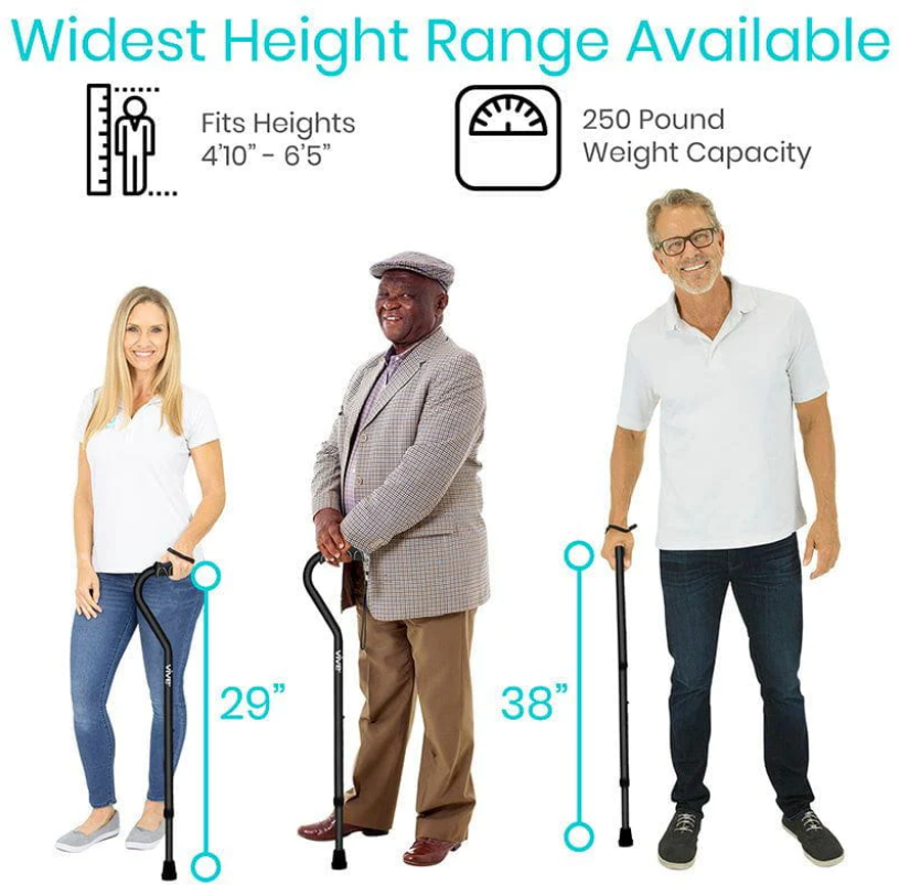 Walking Cane with Offset Handle