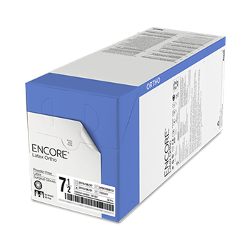 Encore Latex Ortho Surgical Gloves, Powder Free, Sterile