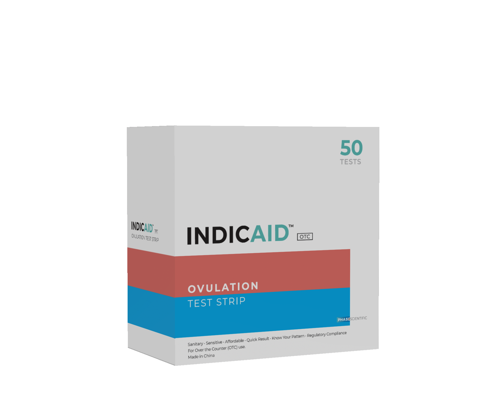 Indicaid Rapid Ovulation Test Strips - Box of 50