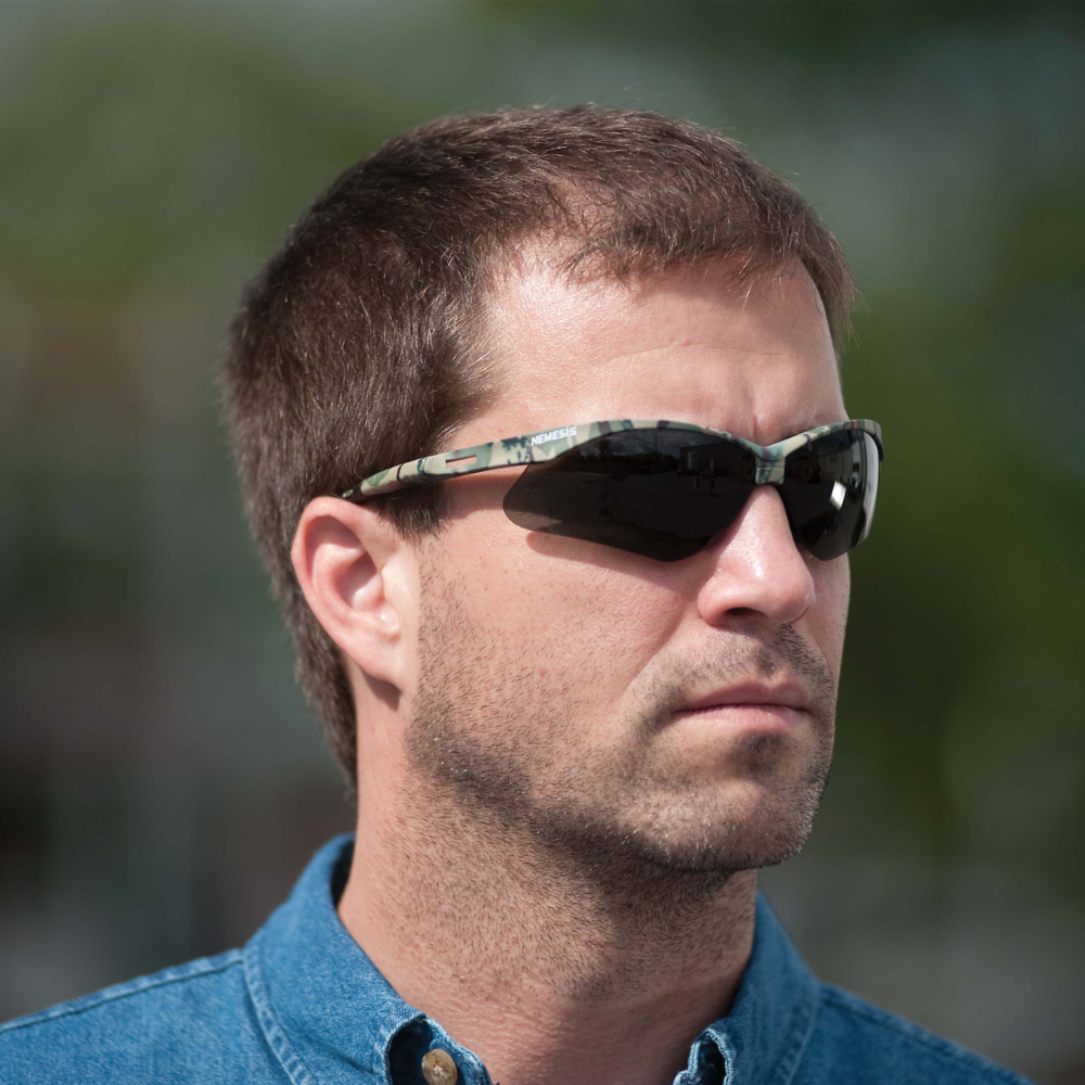 Safety Glasses, Anti Fog, Camo Frame