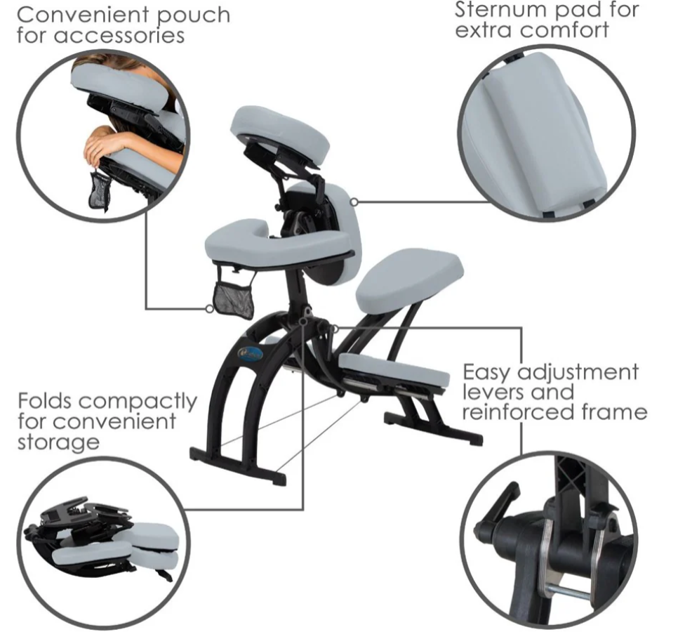 Avila II Massage Chair / Table with Adjustable Back