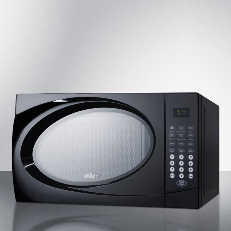 Mid Sized Microwave Oven with Black Finish