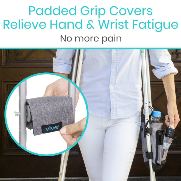 Crutch Bag - Zippered Accessory Carry Pouch